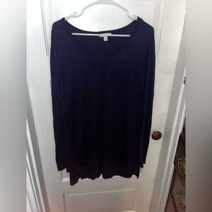 New York & Company V-Neck Flowy Tunic Style Sweater